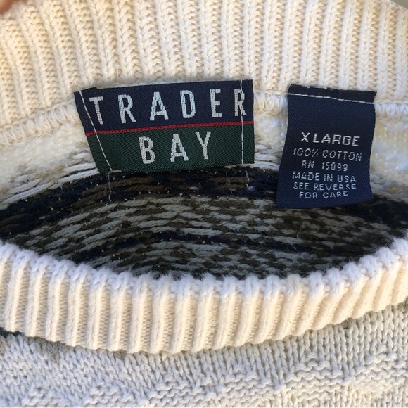 EUC Trader Bay 90's Vintage Men's Chunky Crew Neck Sweater Size XLg. - Picture 8 of 9